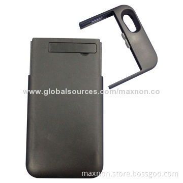 4,500mAh power bank case for iPhone 5, with kick stand